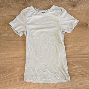 SKIMS Cotton Jersey Tshirt Short Sleeve Size XS in Gray Beige